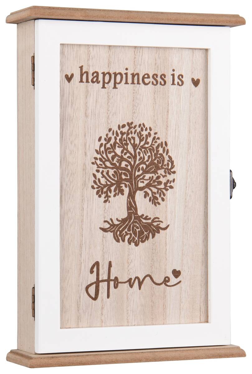 Schlüsselkasten Sandra weiß natur B/H/T: ca. 20x30x6 cm