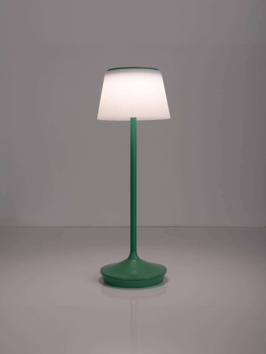 Näve Leuchten Tischleuchte 5310717 grün Kunststoff Metall B/H/T: ca. 13x38x13 cm