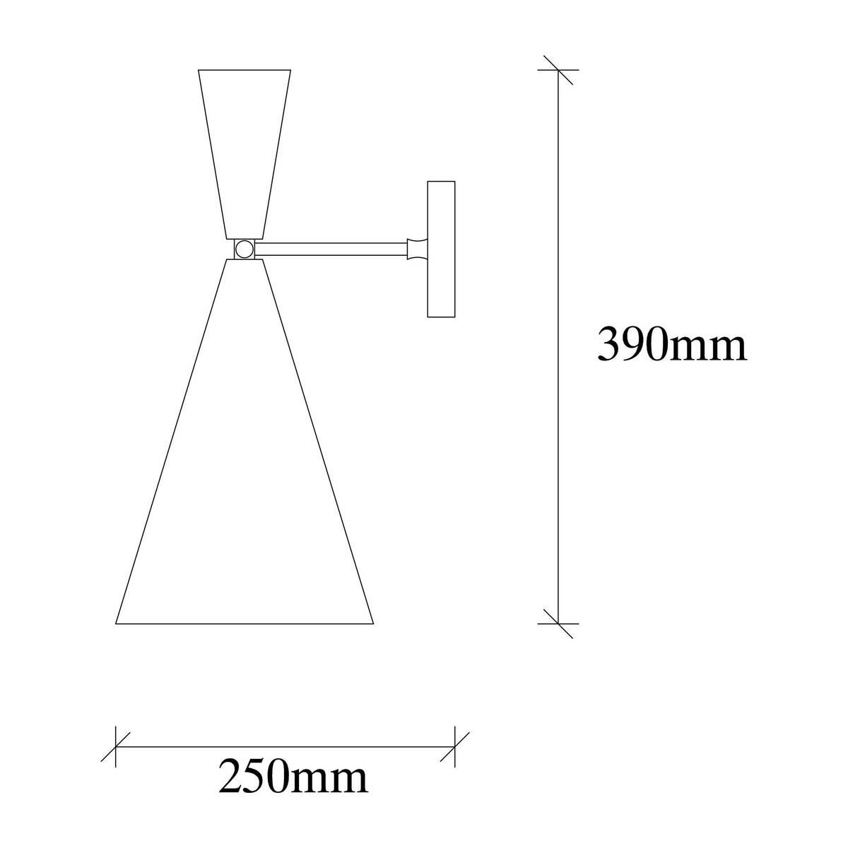 Opviq Wandleuchte gold Metall B/H/L: ca. 25x39x19 cm E27 1 Brennstellen