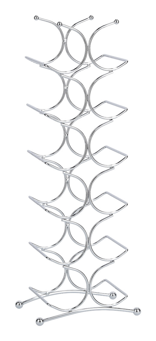 Zeller Weinregal silber Metall B/H/T: ca. 25x68x16 cm