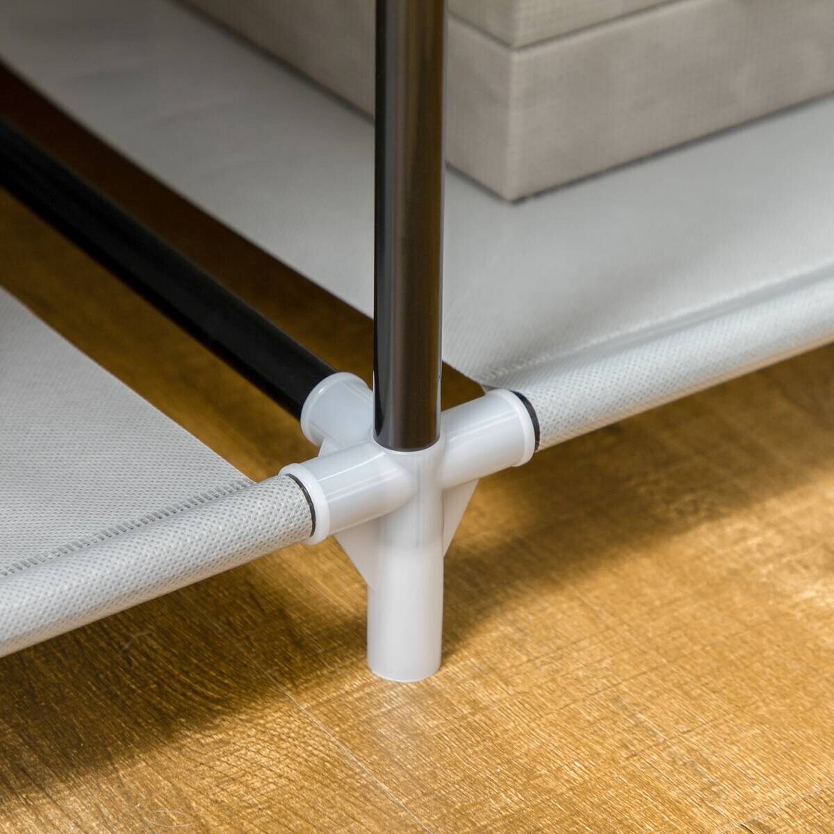 HOMCOM Kleiderschrank grau Polypropylen B/H/L: ca. 43x103x162,5 cm