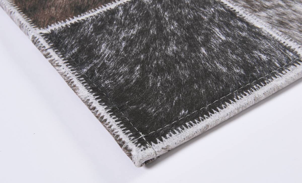 Fellimitat Maverick grau B/L: ca. 120x170 cm