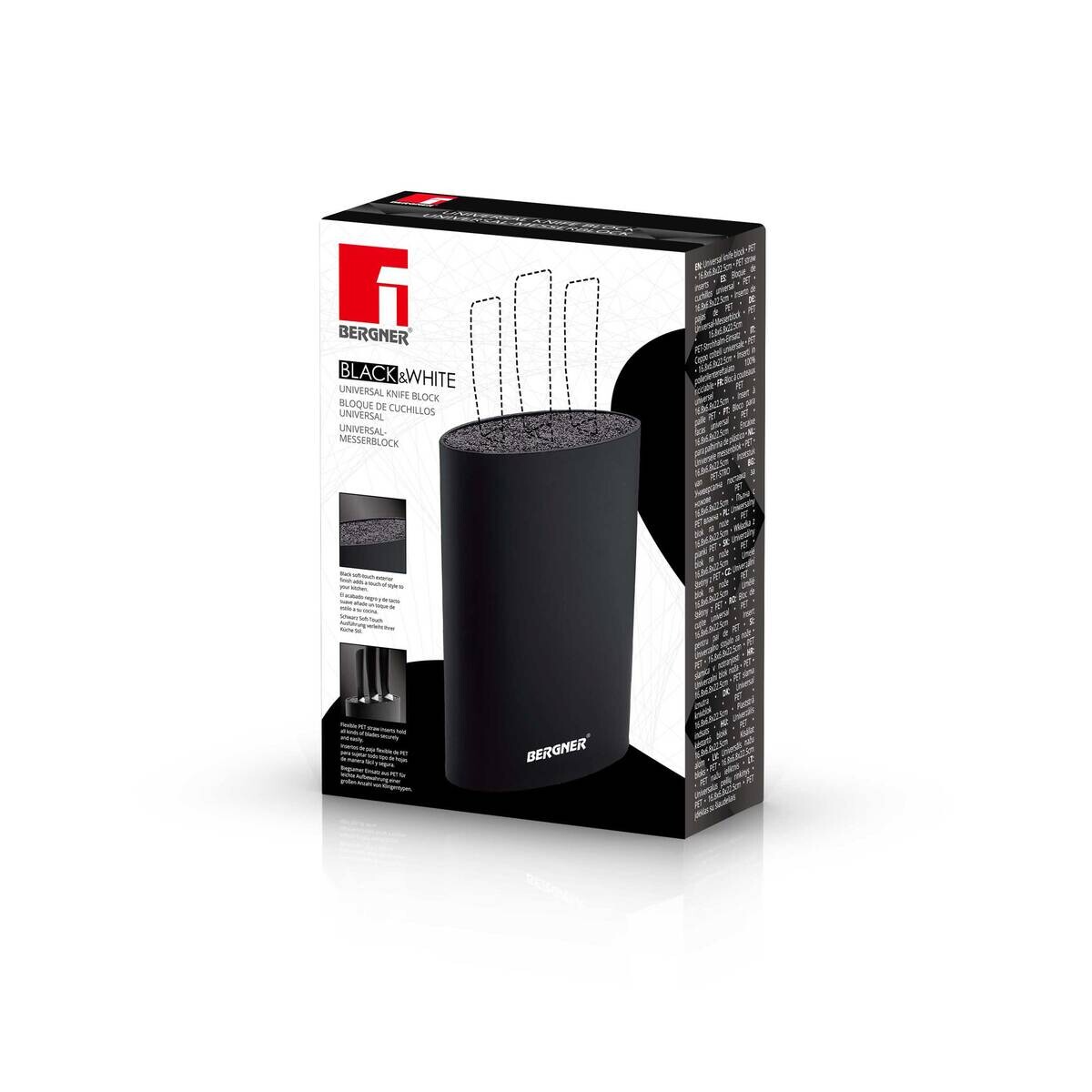 BERGNER Messerblock Tacoma schwarz Kunststoff 1 tlg.