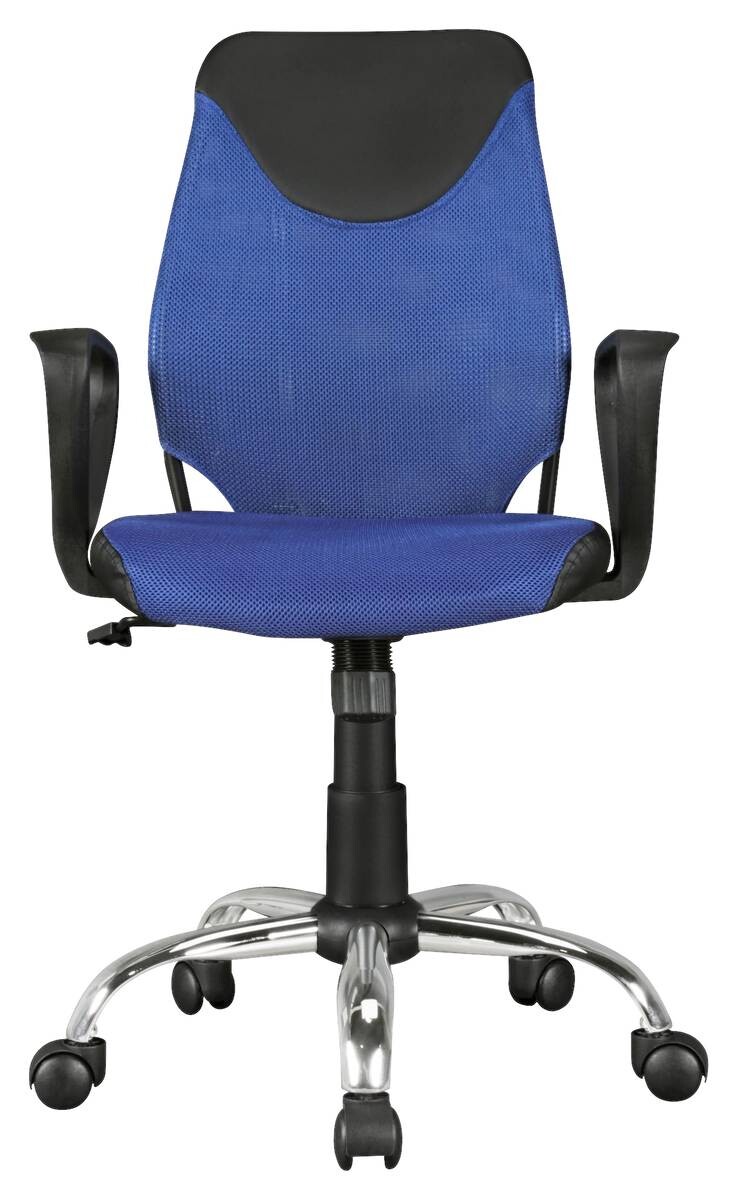 Drehstuhl blau Stoff