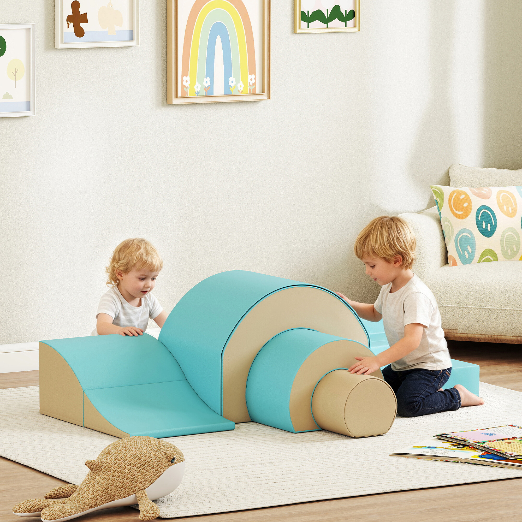 AIYAPLAY Schaumstoffbausteine B/H/L: ca. 39x44x181 cm