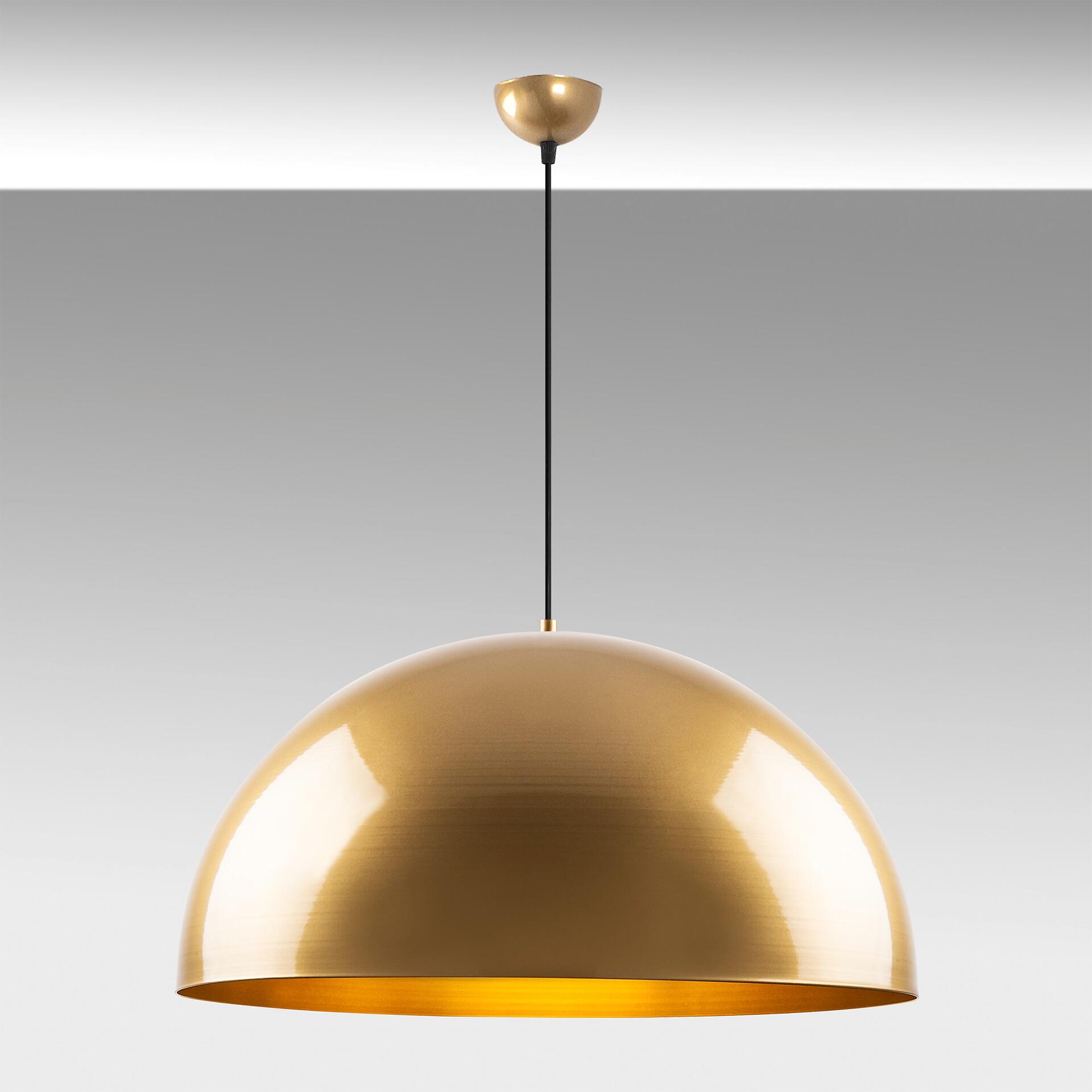 Opviq Pendelleuchte Kure gold B/H/T/L/D: ca. 60x126x60x60x60 cm E27 1 Brennstellen