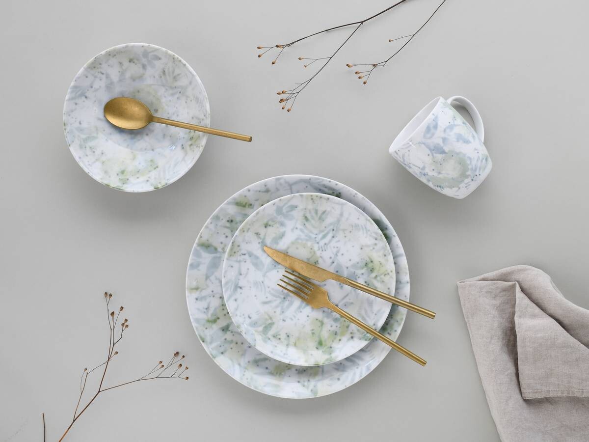 CreaTable Kombiservice Tropical - Serie Home multicolor Porzellan 16 tlg.