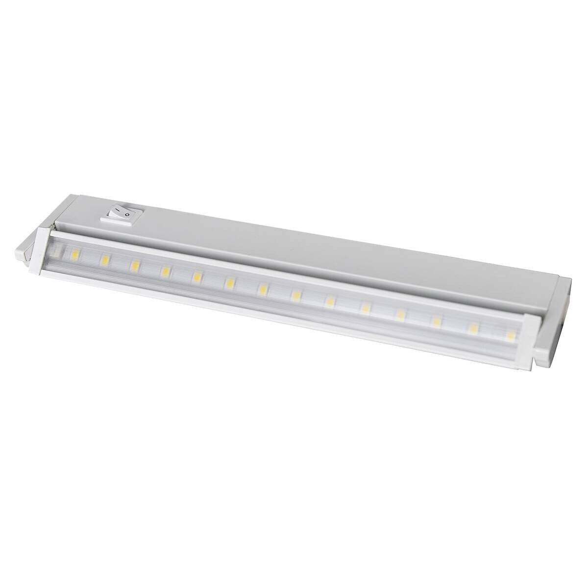 Näve Leuchten LED-Aufbauleuchte weiß Metall Kunststoff B/H/T: ca. 30,5x2,1x6,2 cm