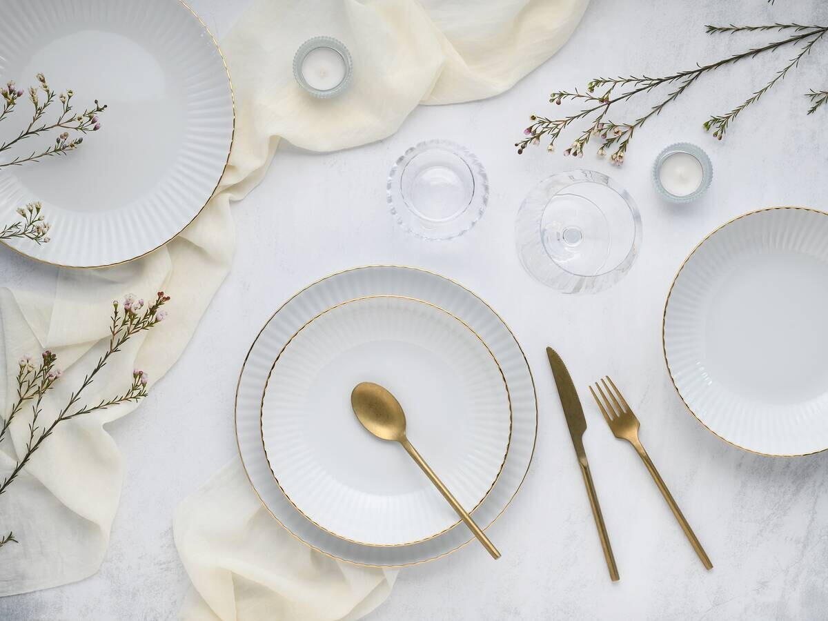 CreaTable Tafelservice Allegra Goldband