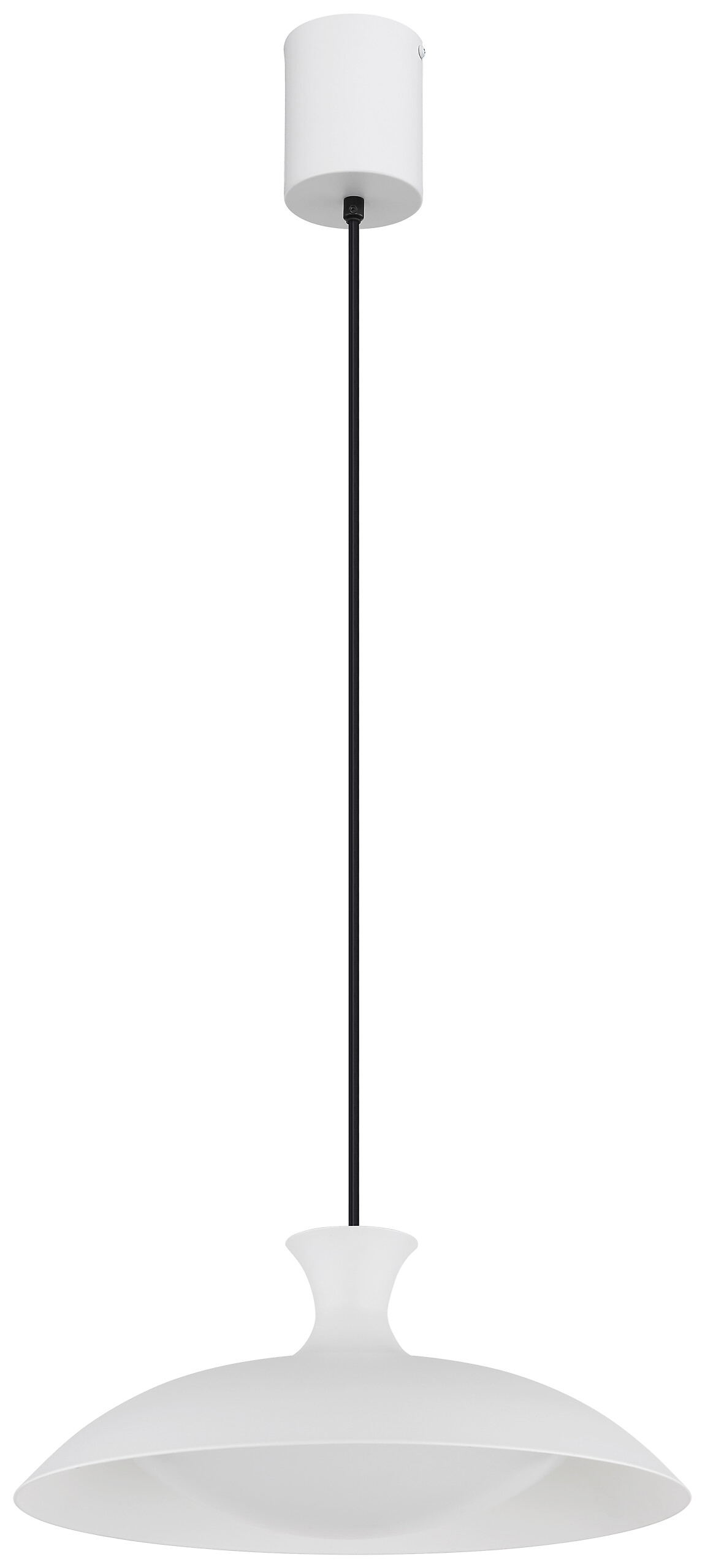 GLOBO Pendelleuchte weiß Metall H/D: ca. 150x40 cm 1.0 Brennstellen