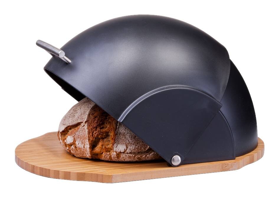 Zeller Brotkasten schwarz Kunststoff B/H/L: ca. 26x20,5x37 cm