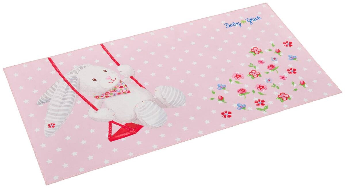 Baby Glück Kinderteppich rosa B/L: ca. 80x150 cm