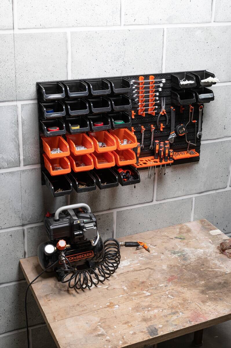 BLACK+DECKER Werkzeugwand orange B/H/L: ca. 14,2x56,3x50 cm