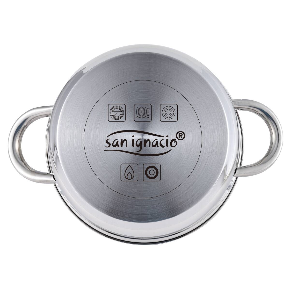 SAN IGNACIO Topfset CASSEL silber Edelstahl 7 tlg.