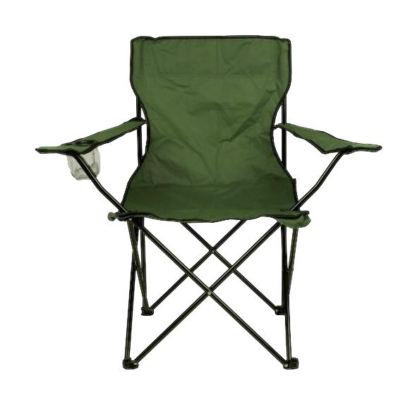 VCM Campingstuhl grün Stahlrohr B/H/L: ca. 50x85x85 cm