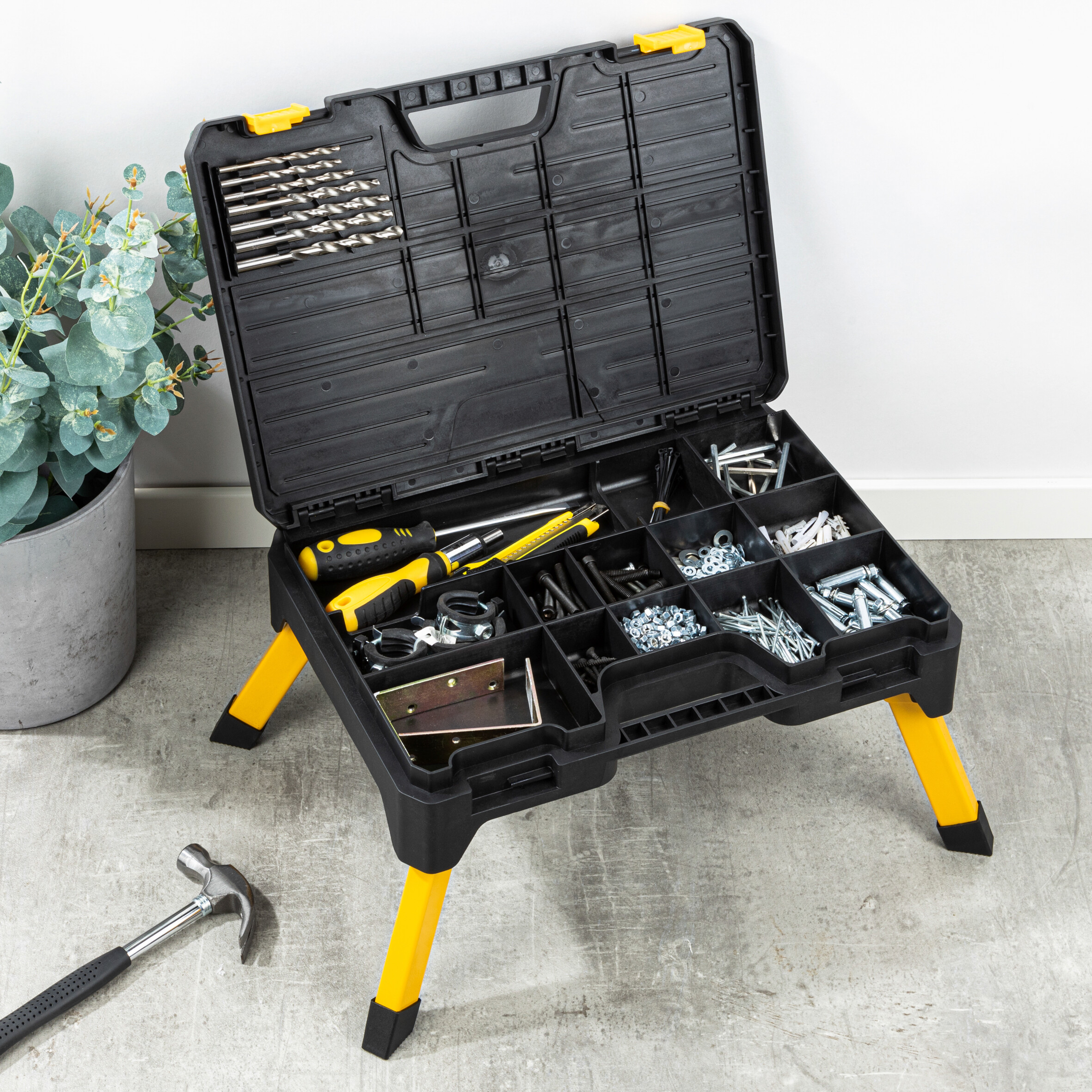 HI Klapptritt schwarz Stahl