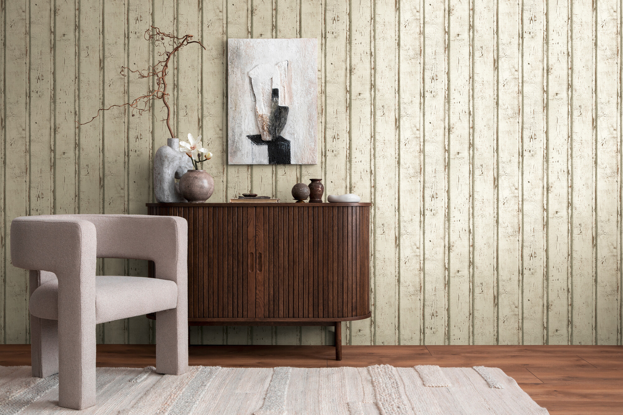 A.S.Creation Vliestapete creme grau B/H/D: ca. 53x1005x8,2 cm