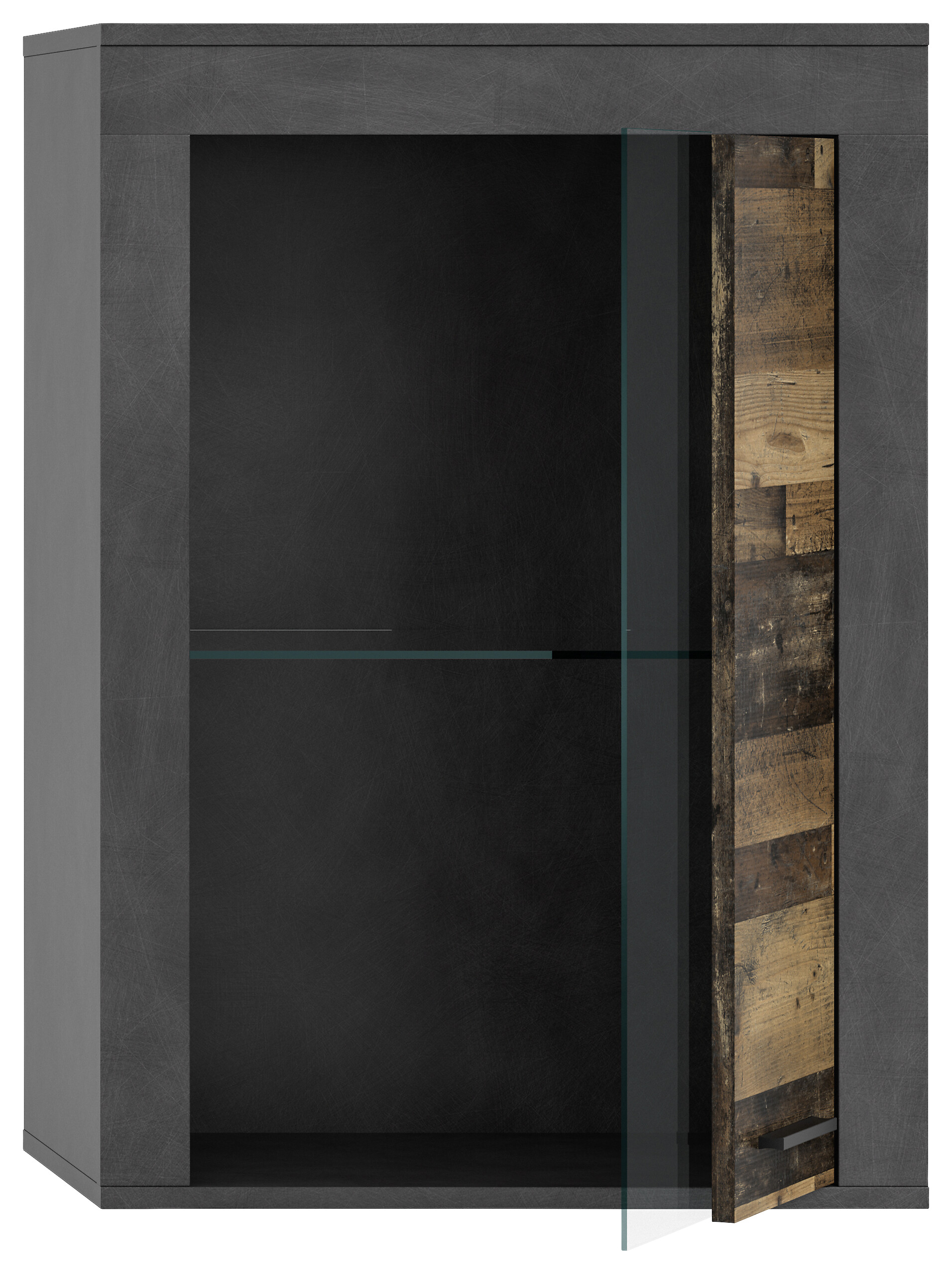 Vitrine Jam Matera Nachbildung Old Wood Nachbildung B/H/T: ca. 86x60x35 cm