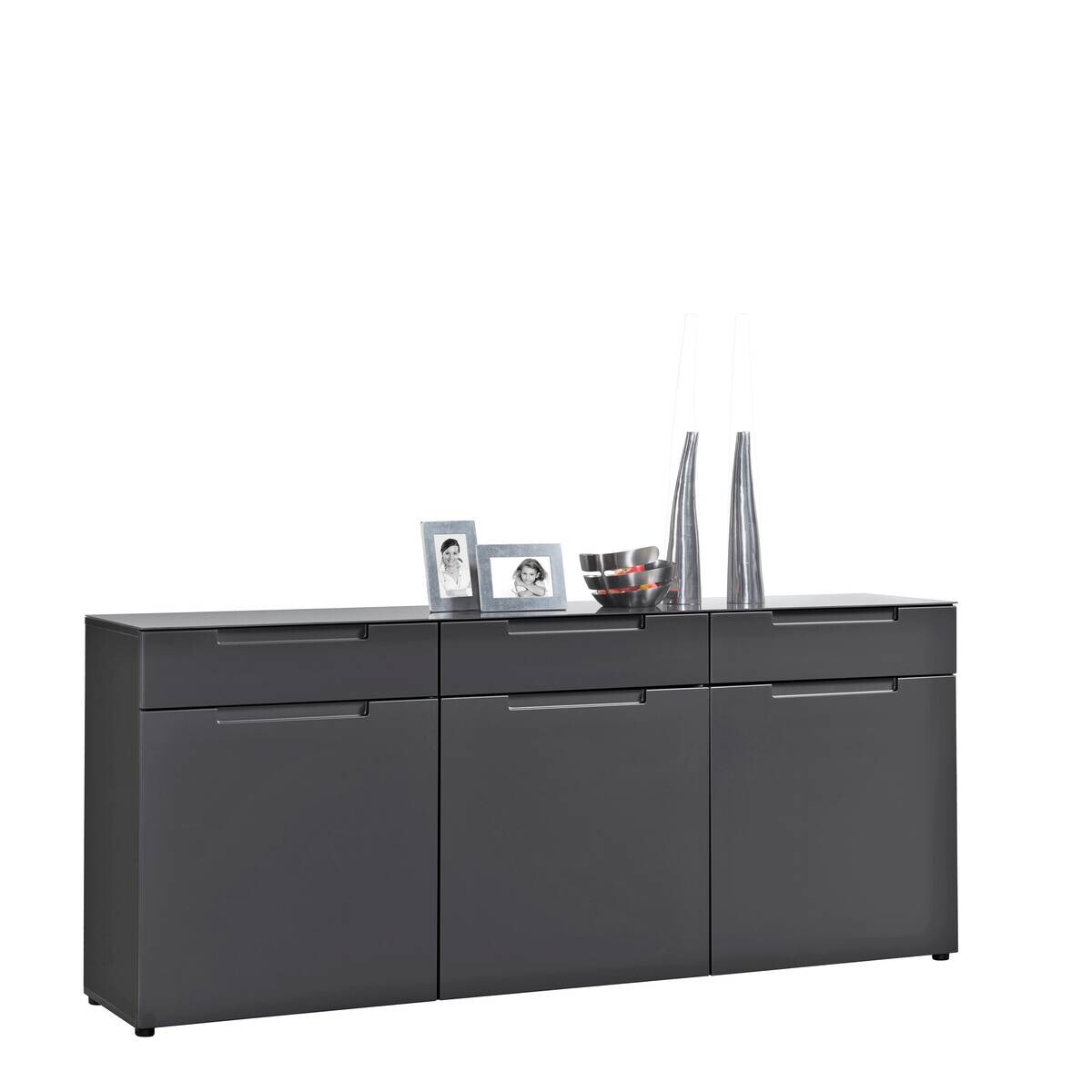Sideboard Mailand anthrazit matt MDF B/H/T: ca. 192x83x40 cm