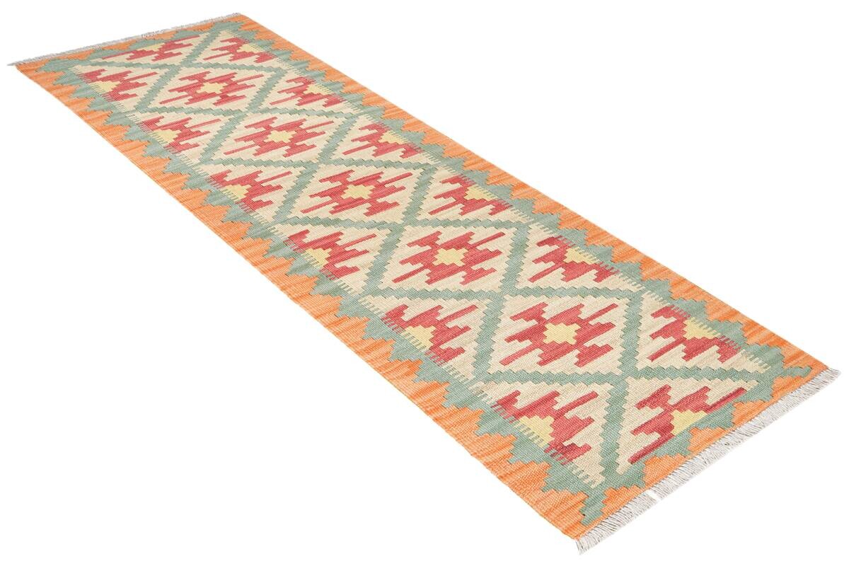 PersaTepp Teppich Kelim Gashgai grün B/H/L: ca. 63x1x201 cm