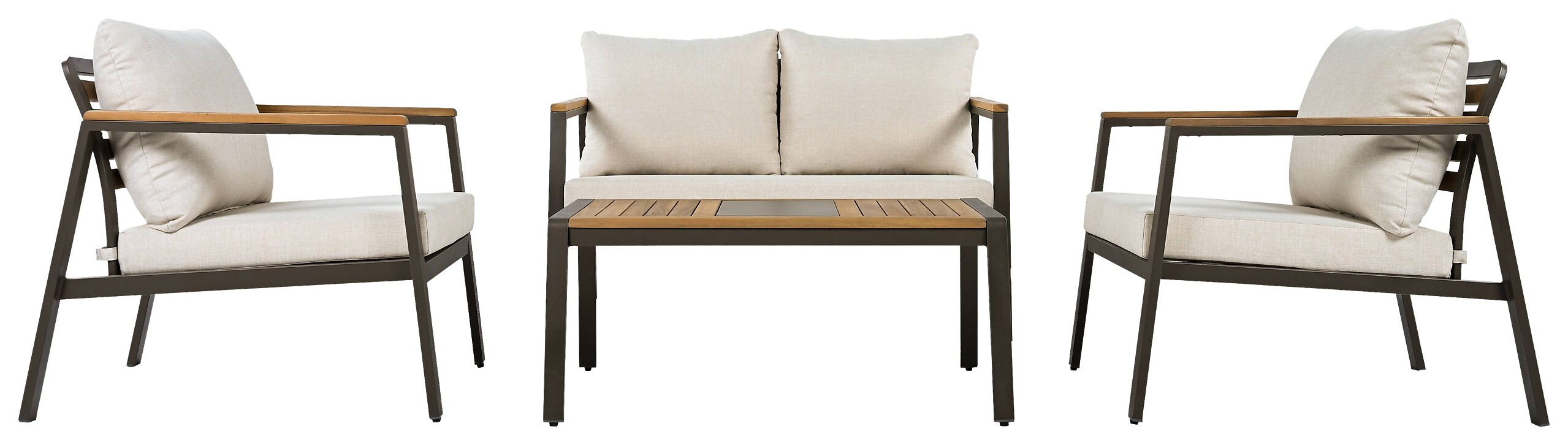 POCOline Gartensitzgruppe Grasse taupe Stahl