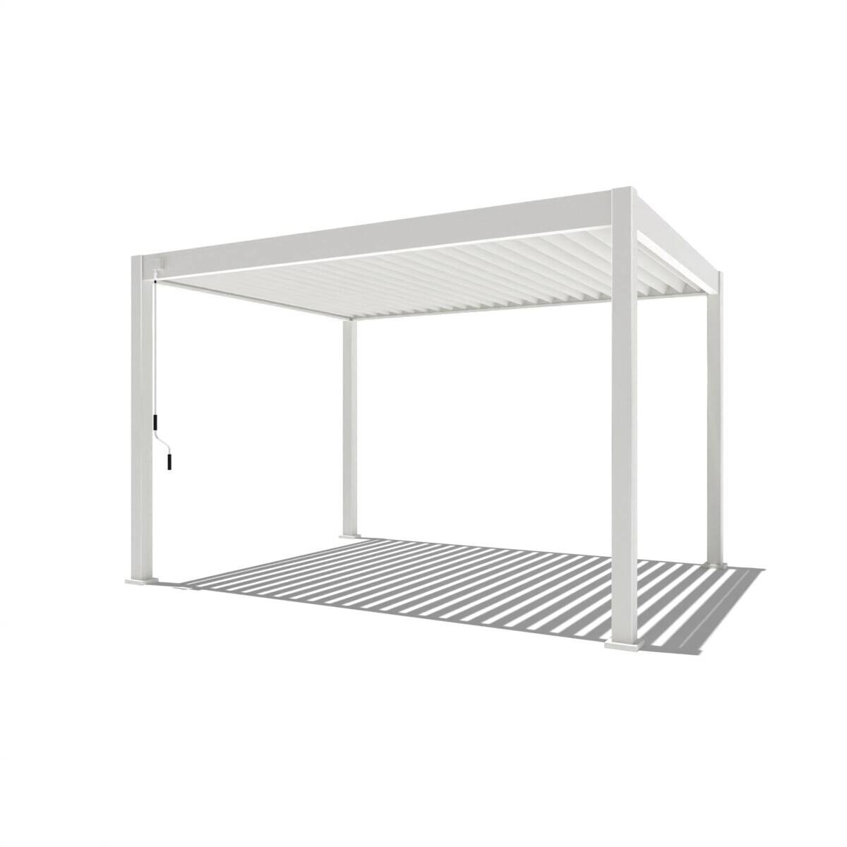 PergoLine Pergola Superior weiß Aluminium B/H/L: ca. 400x255x300 cm