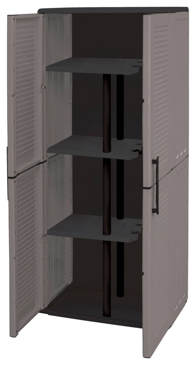 ArtPlast Kunststoffschrank Easy grau B/H/T: ca. 68x163x37 cm