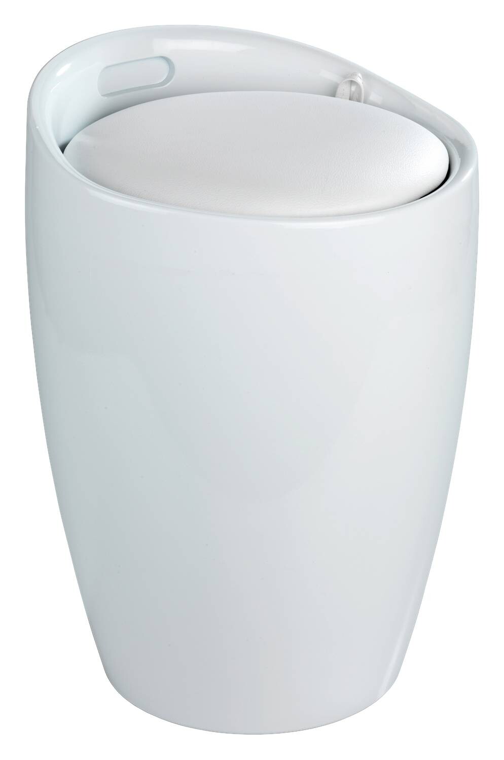 Badhocker weiß Kunststoff B/H/T: ca. 36x50,5x36 cm