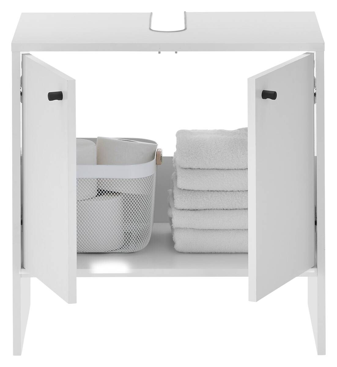 Waschbeckenunterschrank Kairo weiß B/H/T: ca. 60x60x35 cm