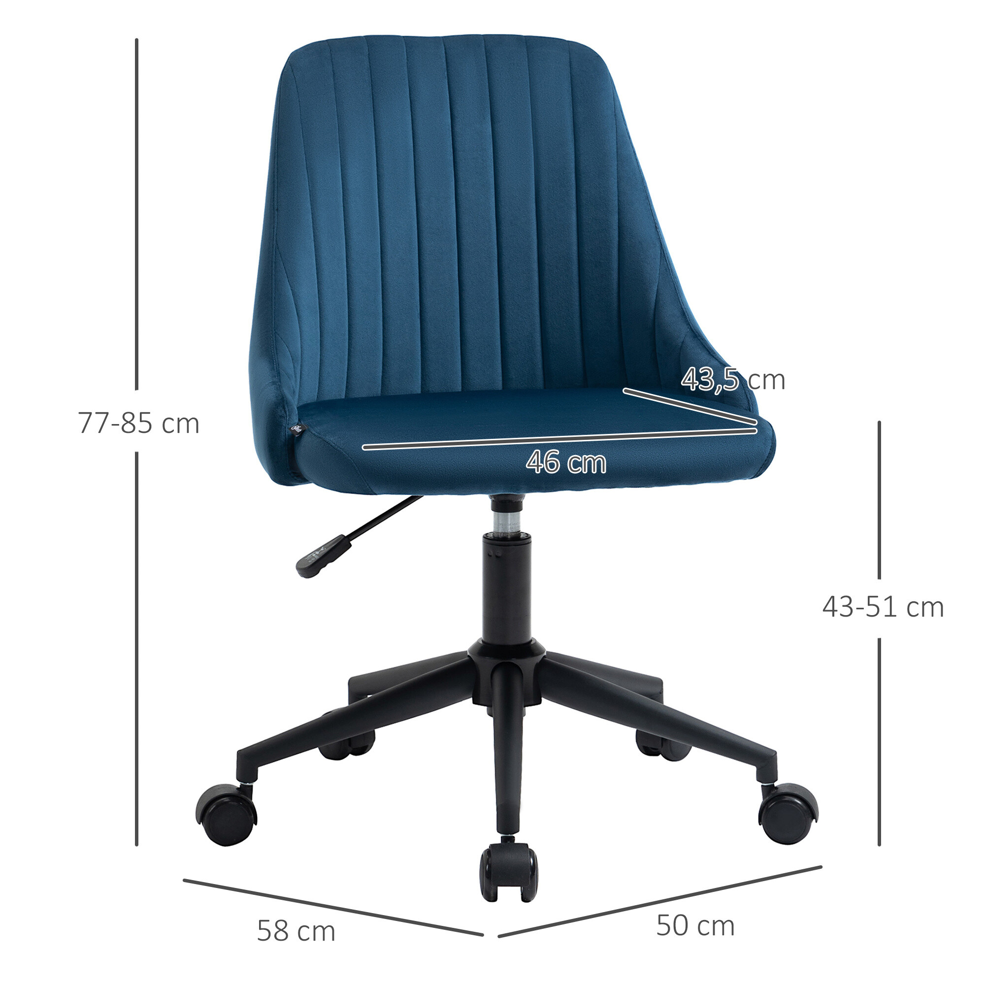 Drehstuhl 921-488BU blau