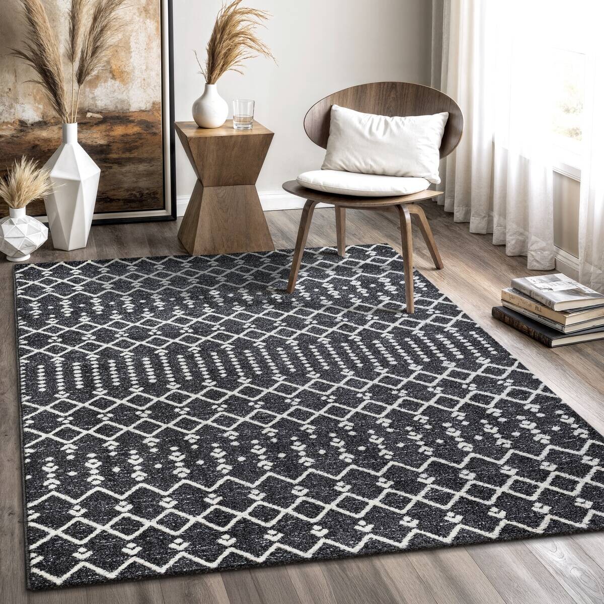 Sanat Teppich schwarz B/L: ca. 170x120 cm