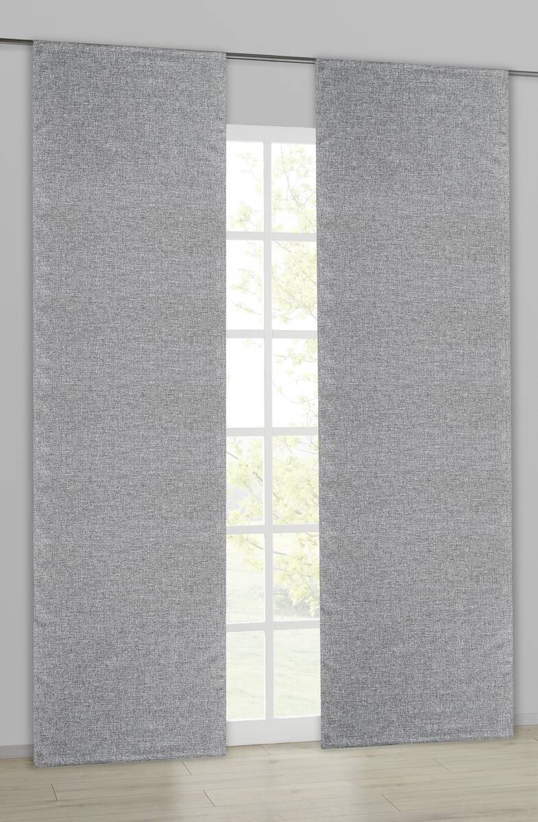 POCOline Schiebevorhang Burner anthrazit B/L: ca. 60x245 cm