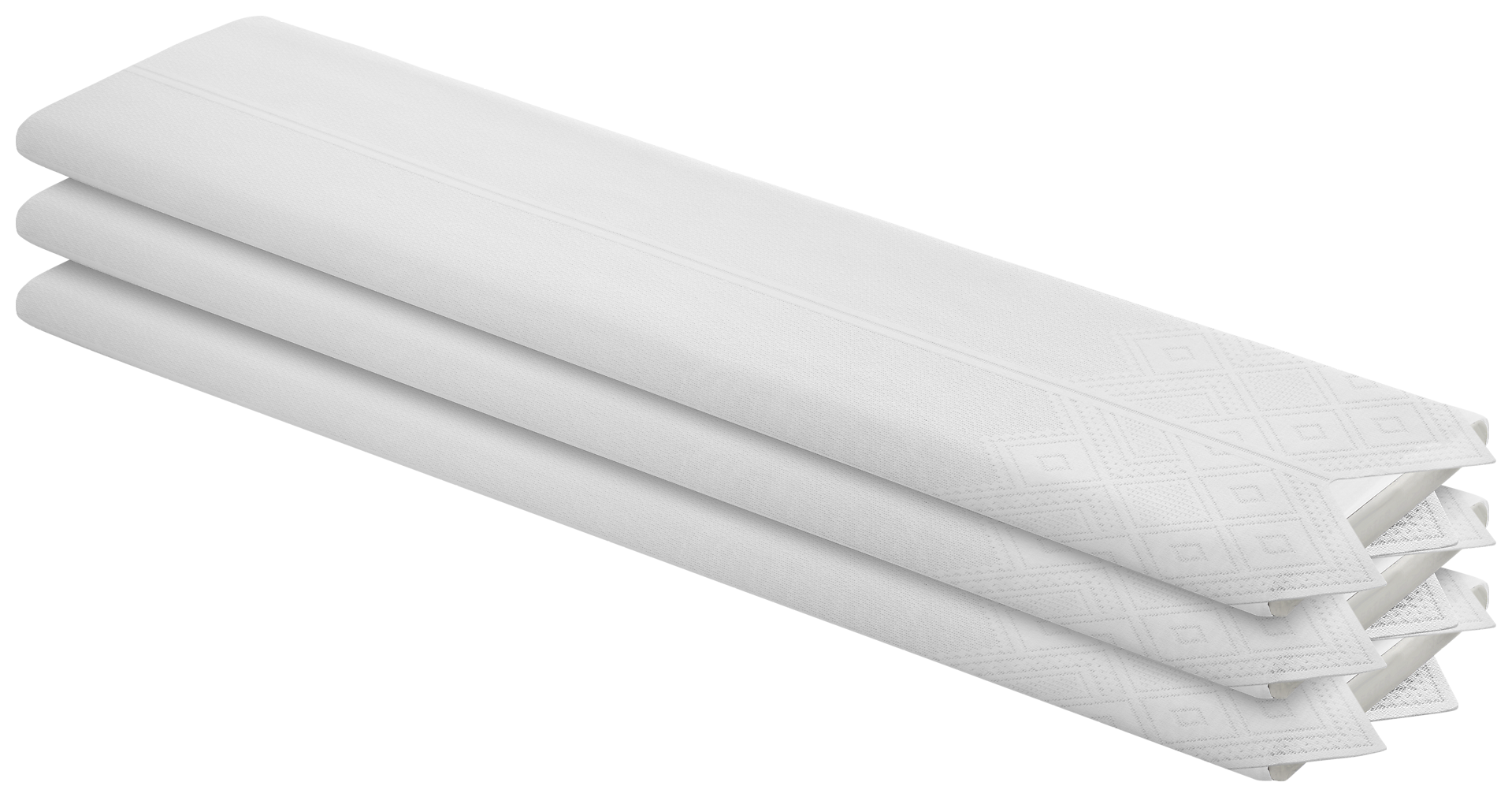 Scheibengardinen-Meterware weiß H: ca. 52 cm