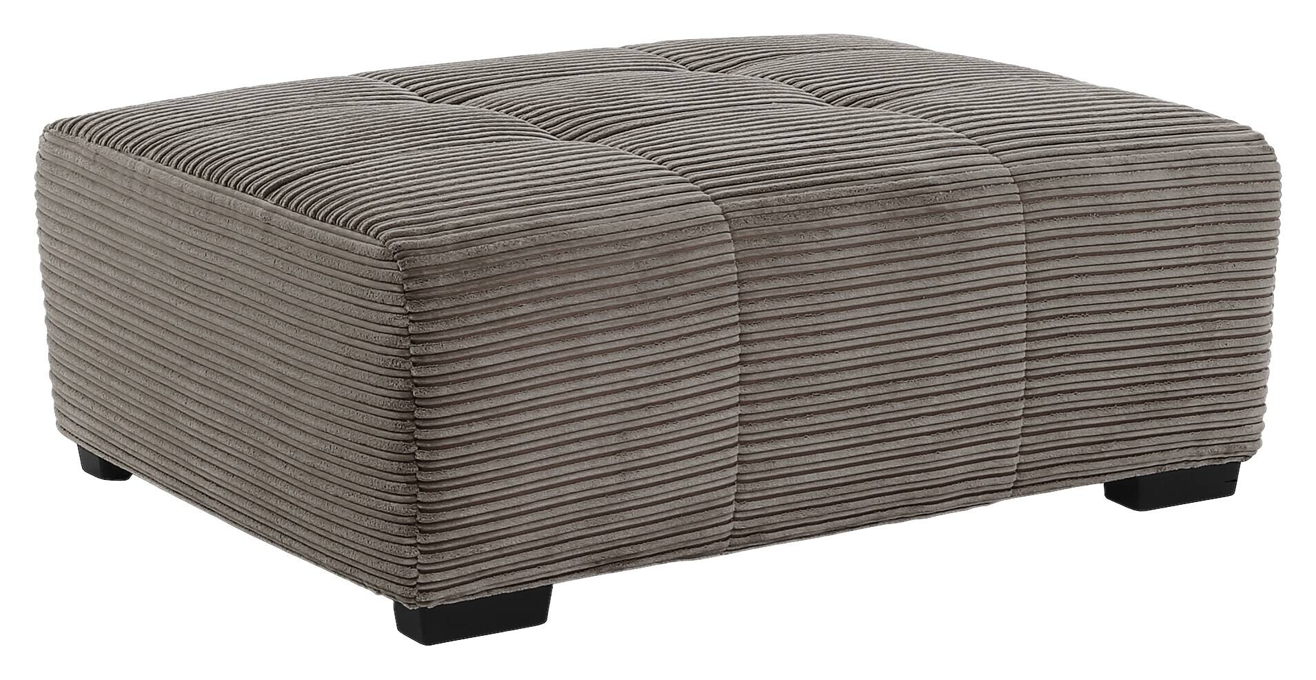 Hocker dunkelgrau Microfaser B/H/T: ca. 119x47x100 cm