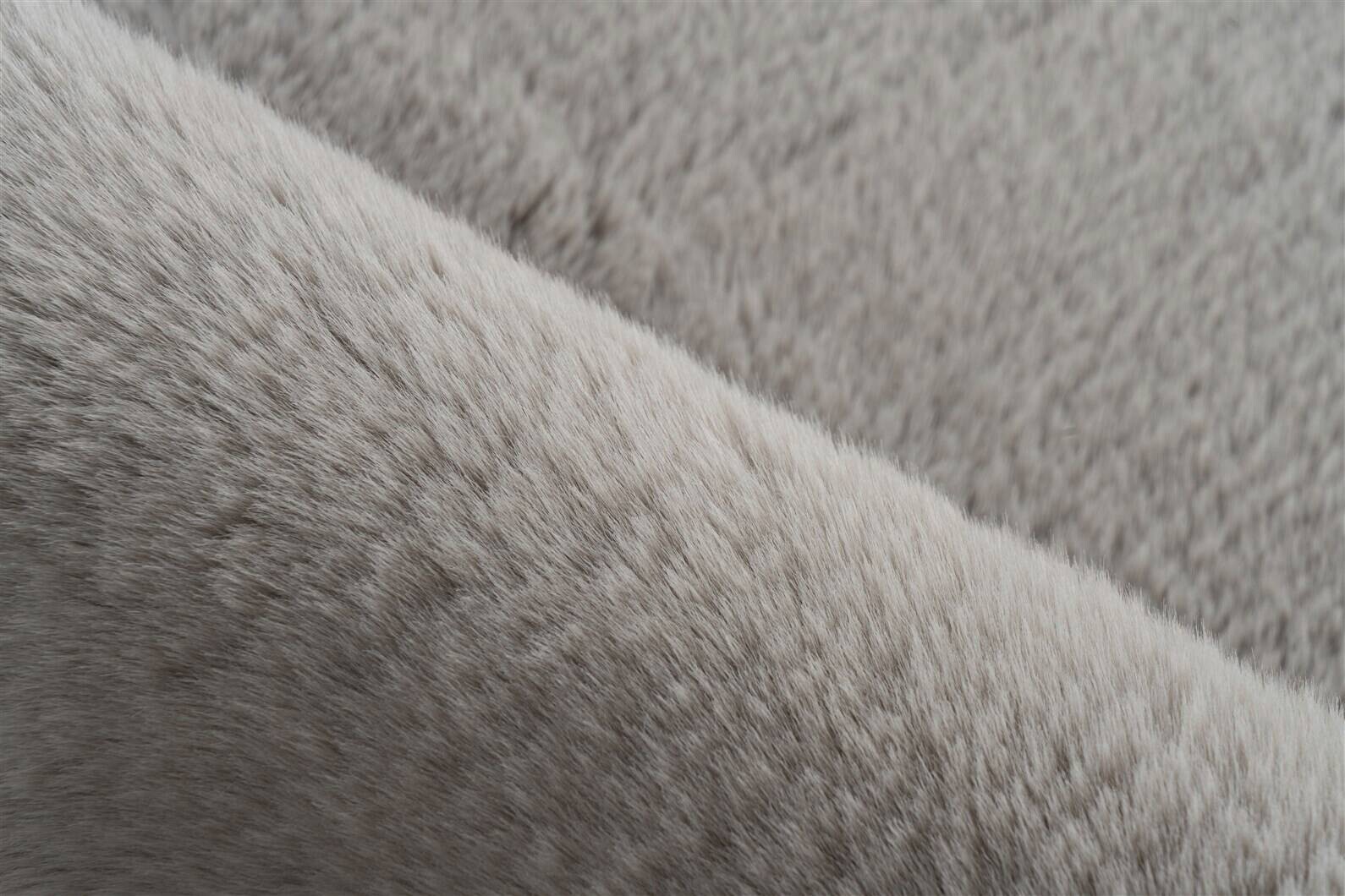 Kayoom Hochflorteppich Badematte Rabbit 325 hellgrau B/H/L: ca. 40x3,5x60 cm