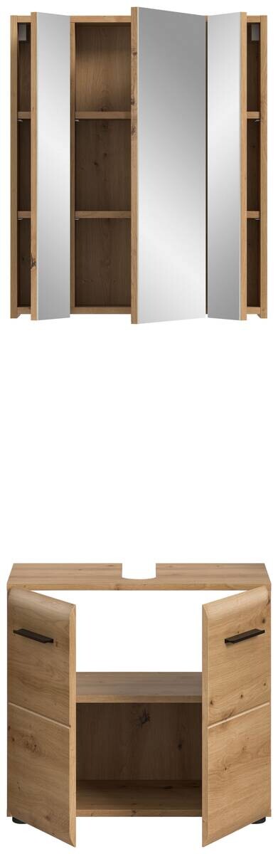 Badezimmer-Set Ice Artisan Oak Nachbildung B/H/T: ca. 60x185x30 cm