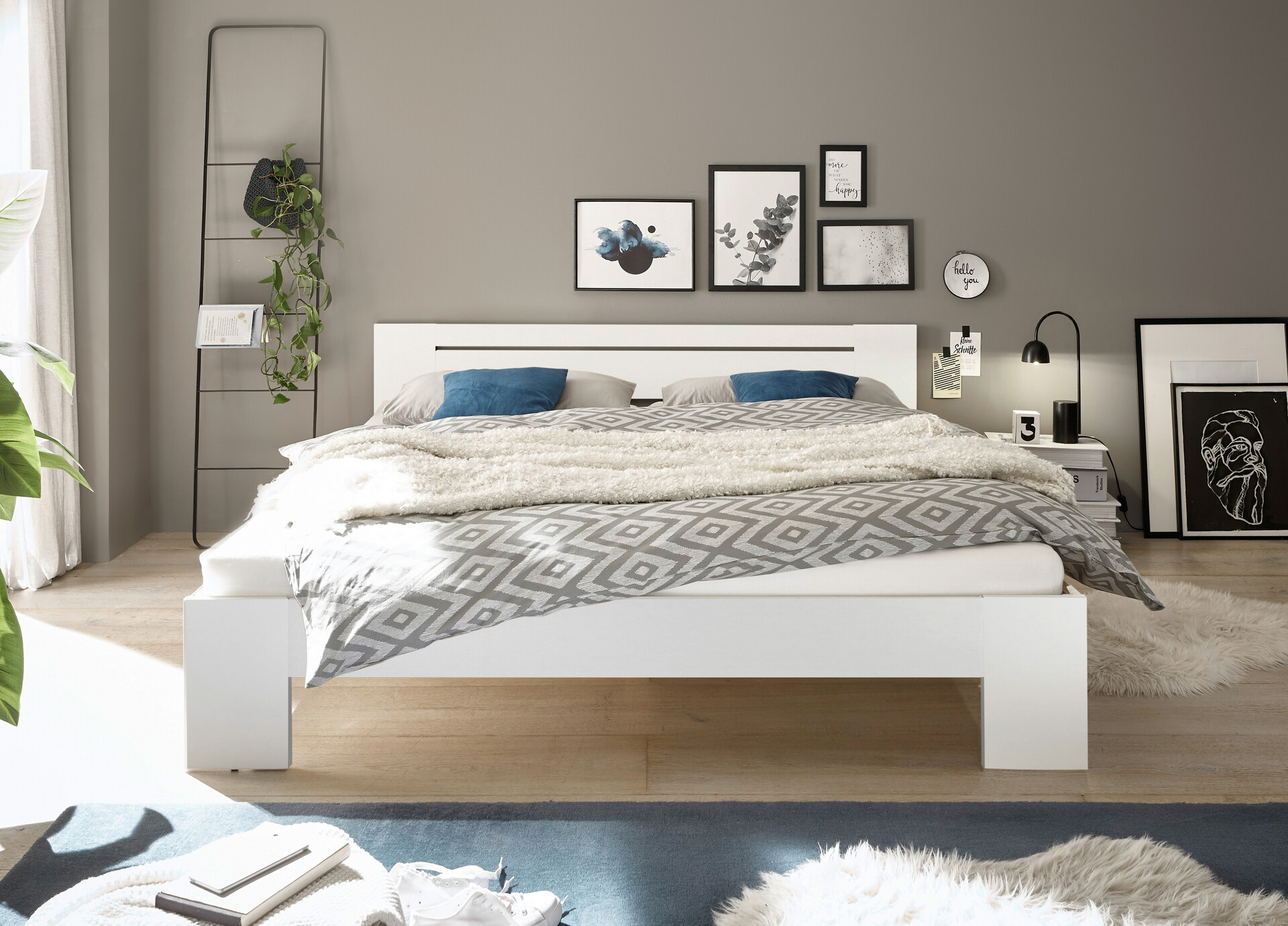 Futonbett Cannes weiß Liegefläche B/L: ca. 180x200 cm