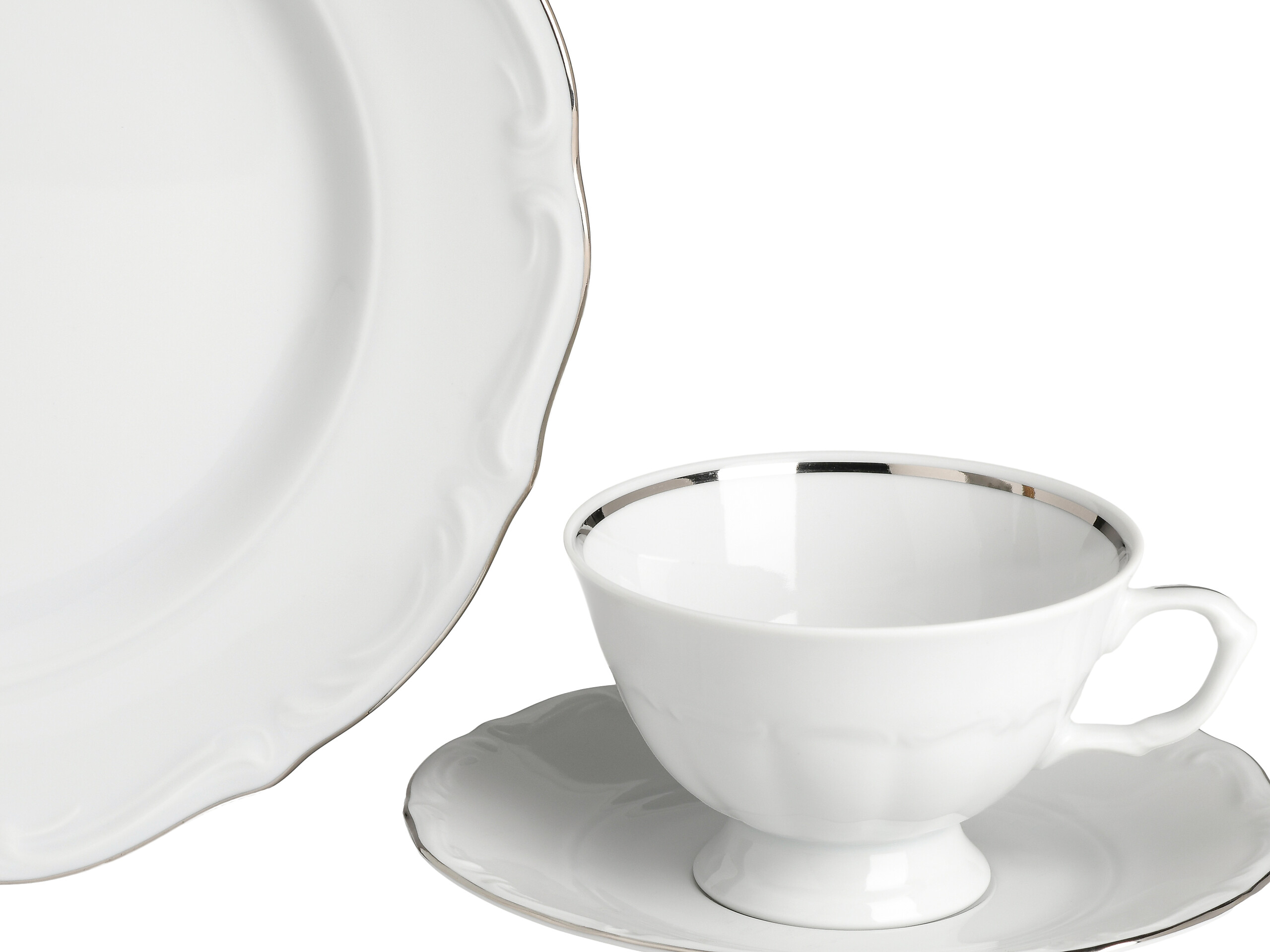 CreaTable Tafelservice Maria Theresia platin Porzellan 30 tlg.