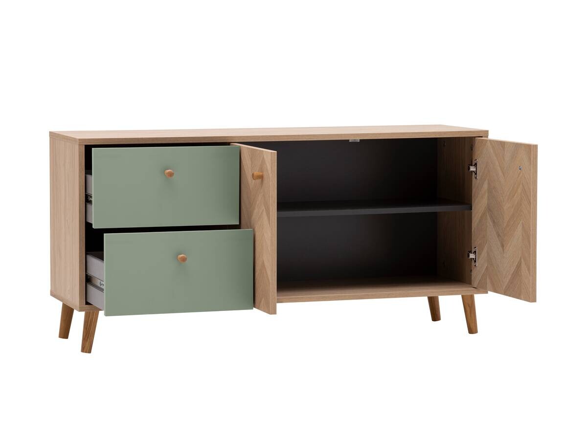 Lowboard Visby Eiche Nachbildung Pistazie B/H/T: ca. 109x44,1x33,05 cm