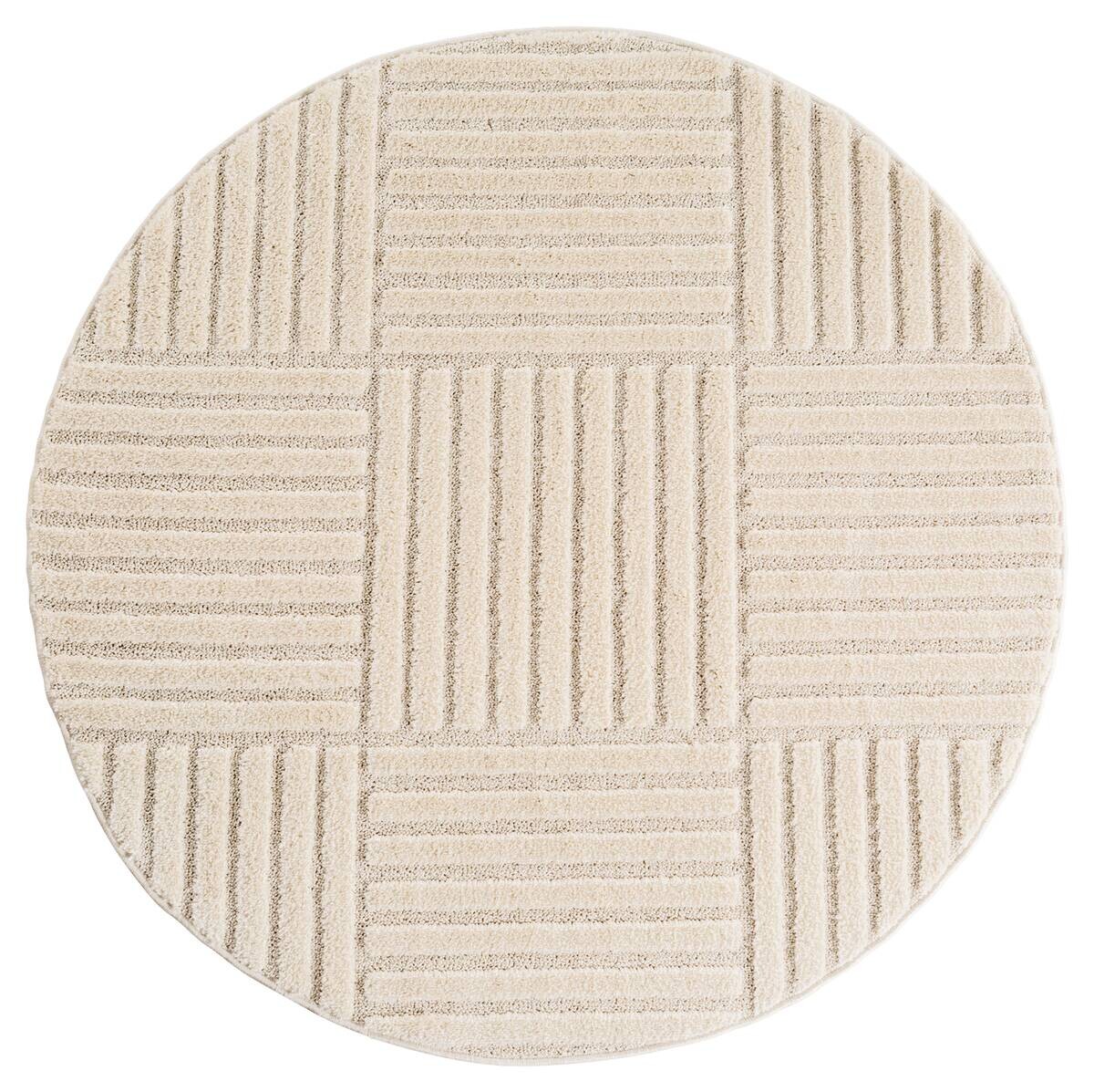 Ayyildiz Kurzflorteppich ART creme B/H/L: ca. 120x0,8x120 cm