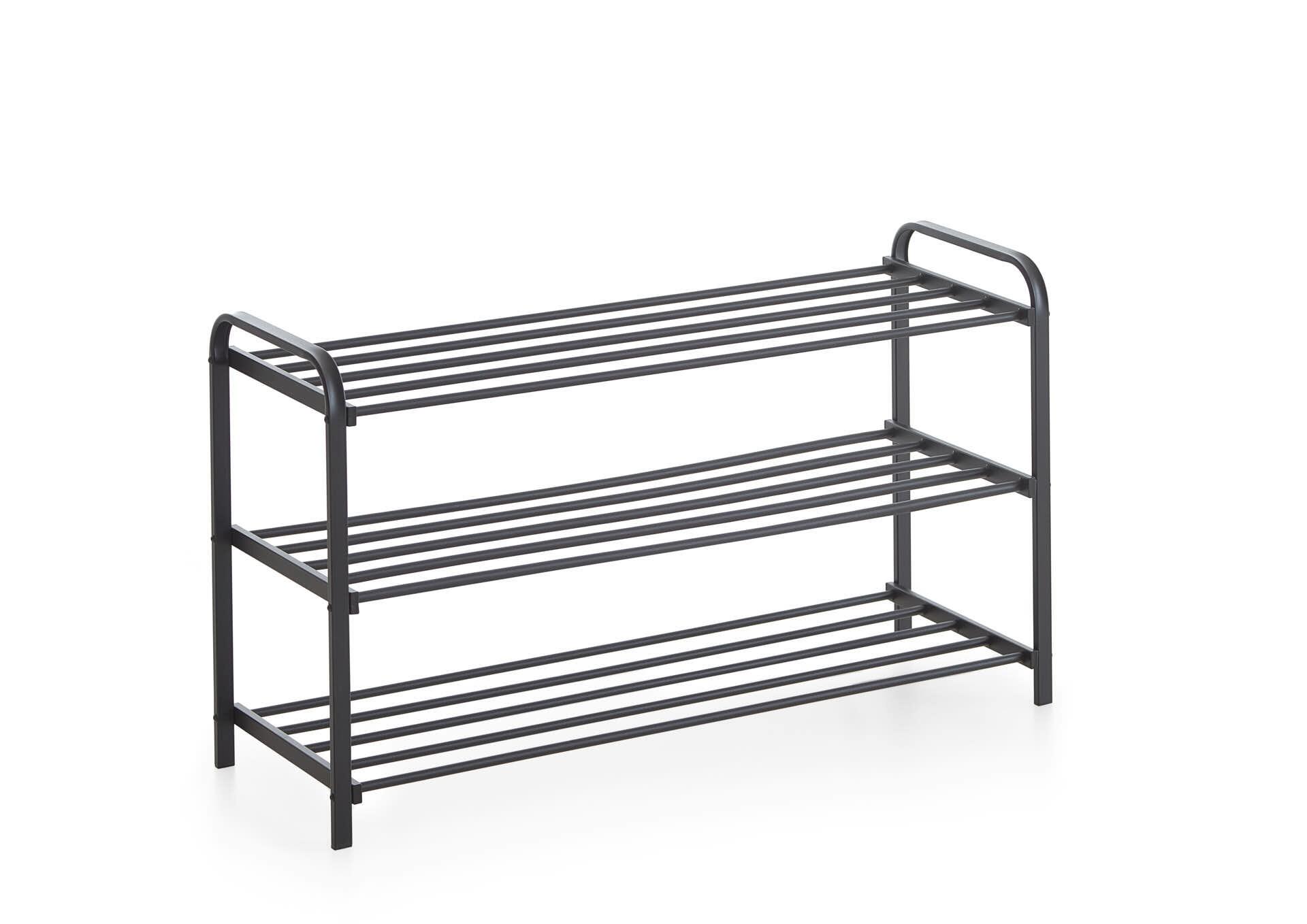 Schuhregal schwarz B/H/T: ca. 89x49x29 cm