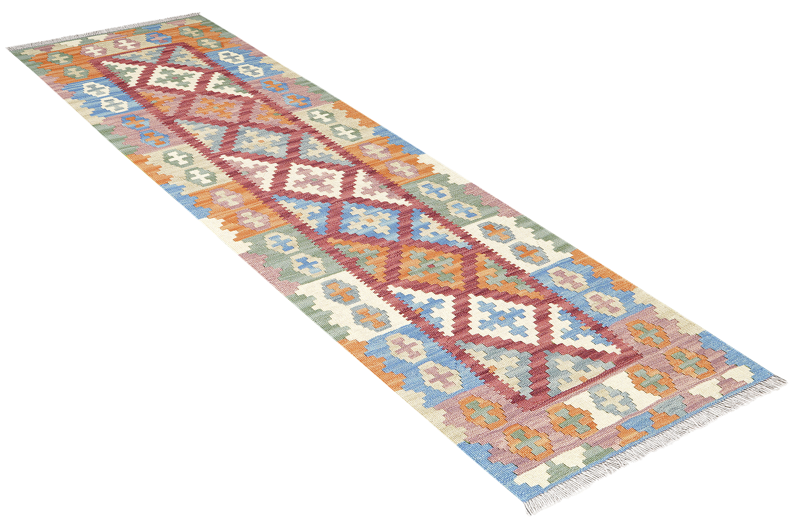 PersaTepp Teppich Kelim Gashgai bunt B/H/L: ca. 64x1x193 cm