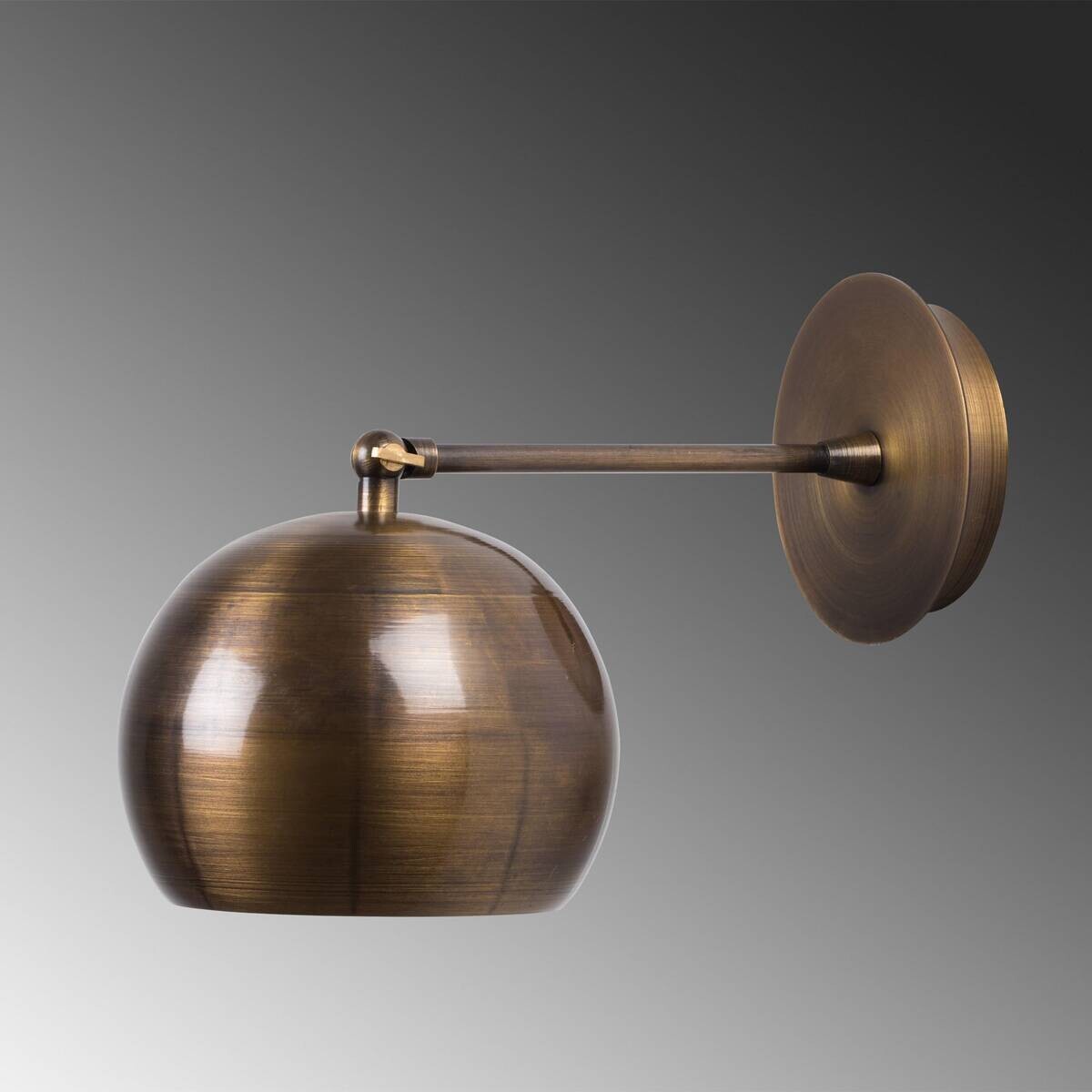 Opviq Wandleuchte Sivani bronze Metall B/H/T/L/D: ca. 28x21x28x15x15 cm E27 1 Brennstellen