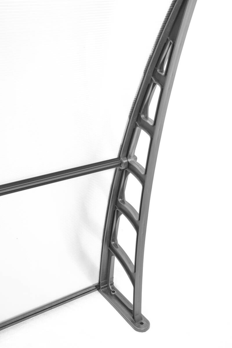 Brosplast Vordach transparent B/H/L: ca. 240x23x105 cm