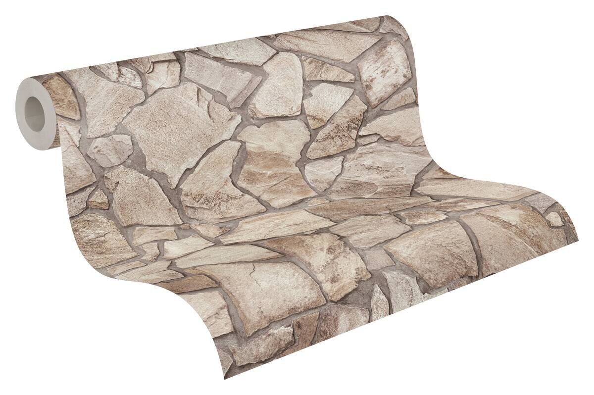 A.S.Creation Vliestapete grau beige B/H/D: ca. 53x1005x8,3 cm