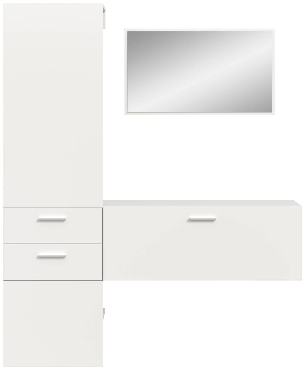 Garderobe VAGA weiß B/H/T: ca. 156x190x36 cm