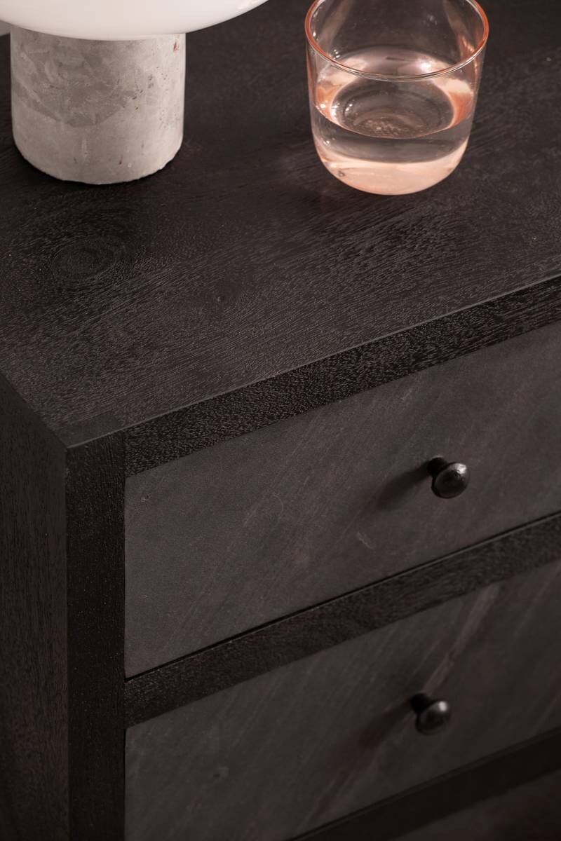 Nachtkonsole schwarz B/H/T: ca. 40x60x30 cm