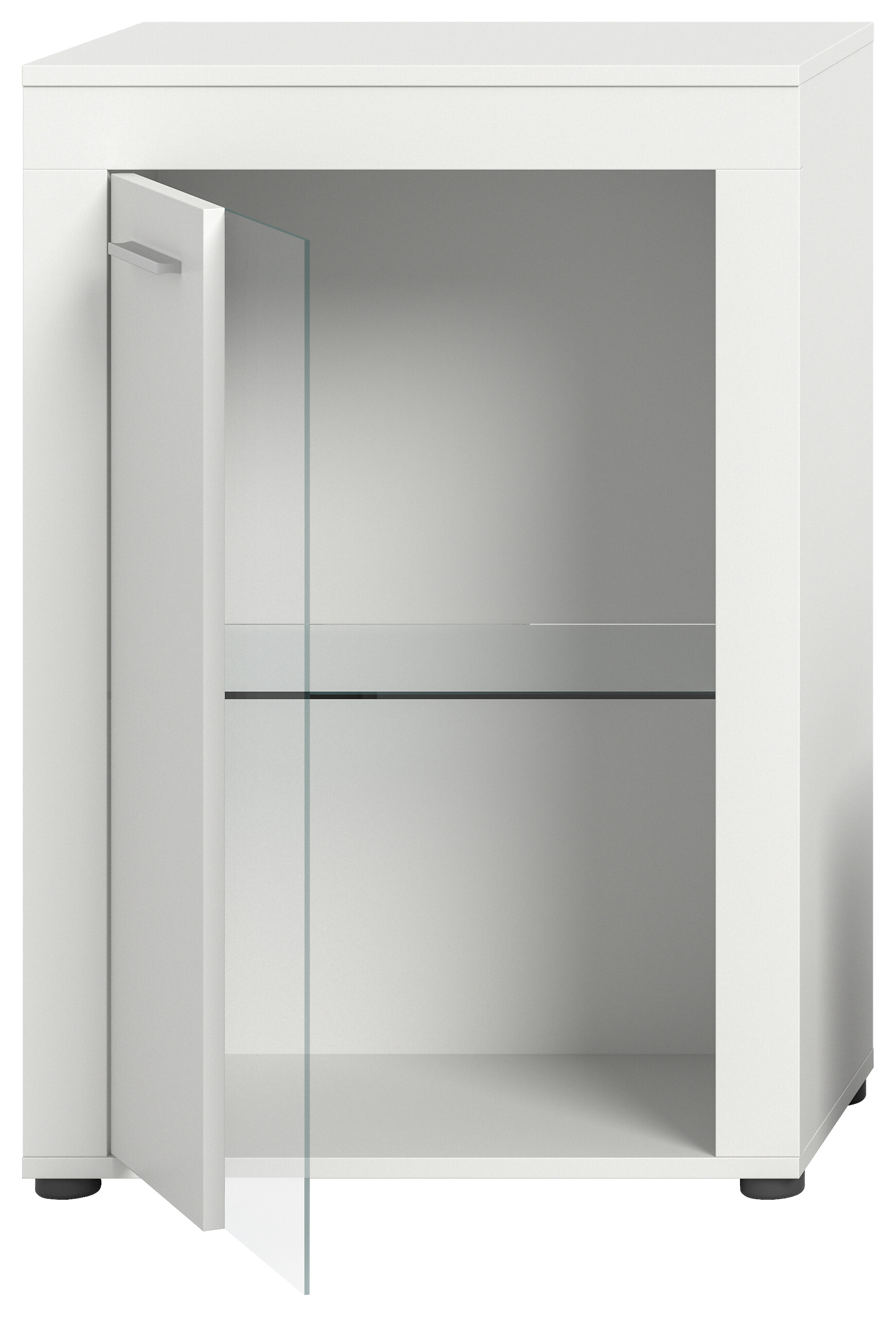 Vitrine Jam weiß B/H/T: ca. 86x60x35 cm