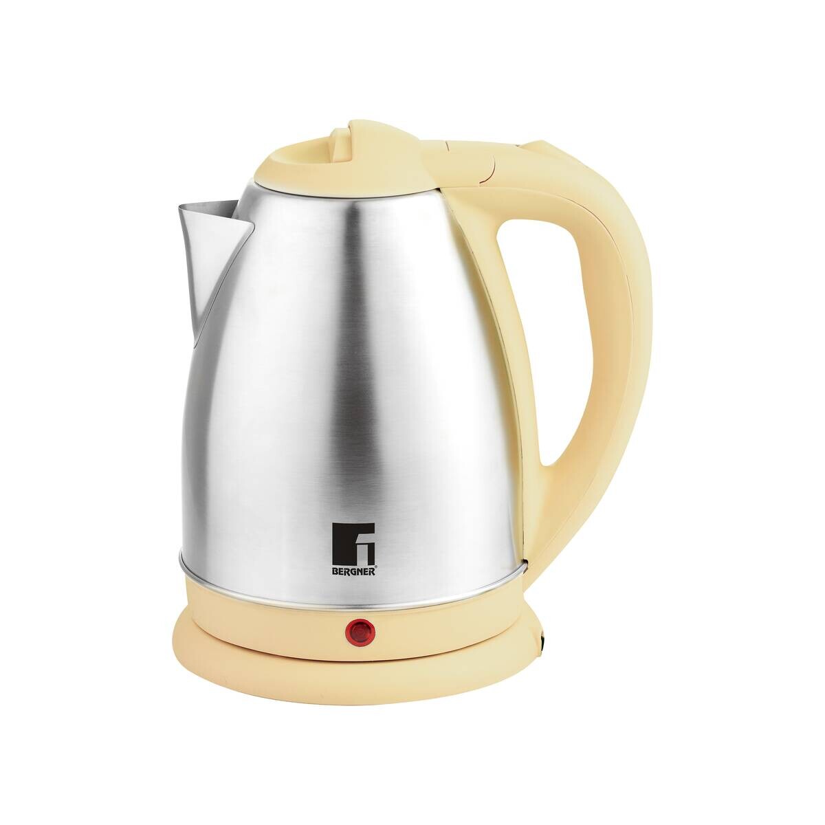 BERGNER Wasserkocher BG-50005-YE gelb Edelstahl Kunststoff B/H/L: ca. 24x16x21 cm ca. 1,8 l