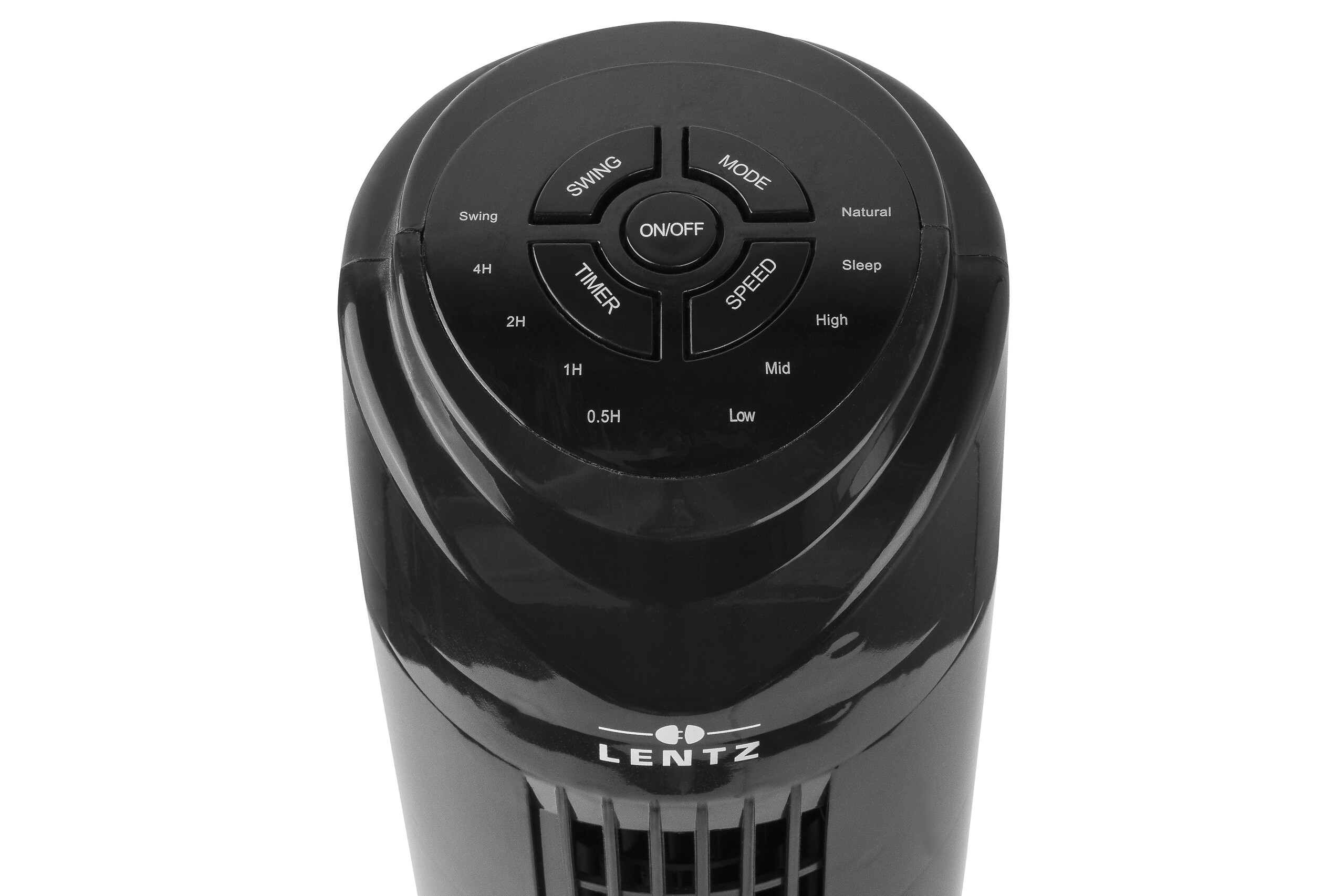 Lentz Turmventilator schwarz B/H/T: ca. 15,5x81x16 cm